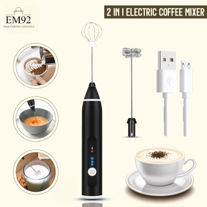 Electric Coffee Beater – Milk Frother for Creamy Coffee & Drinks