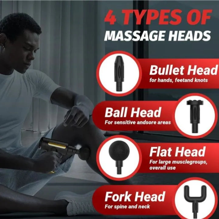 Massage Gun โก๐ช โ Deep Tissue Percussion Massager for Muscle Relief