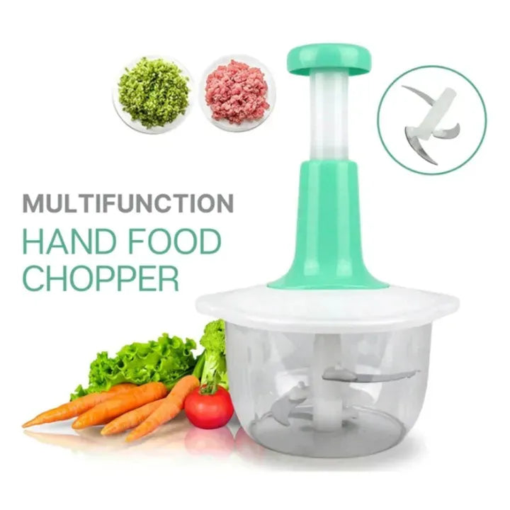 Push Chopper 🥩🥗 – Quick & Safe Manual Meat & Veggie Chopper