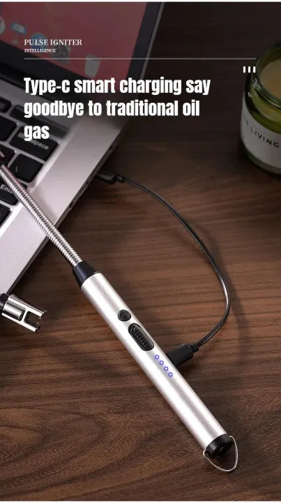 Electric Kitchen Lighter ⚡🕯️ – Safe, Rechargeable & Windproof