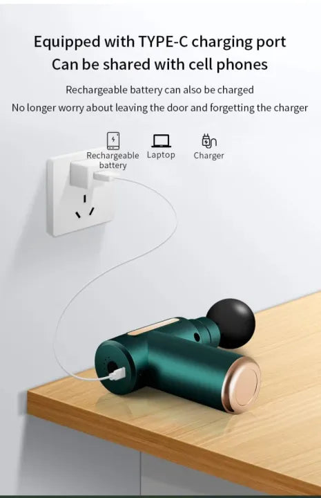 Massage Gun ⚡💪 – Deep Tissue Percussion Massager for Muscle Relief