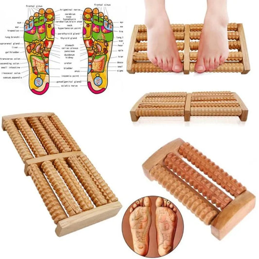 Wooden Foot Massager 🌿💆‍♂️ – Deep Relaxation & Stress Relief for Feet