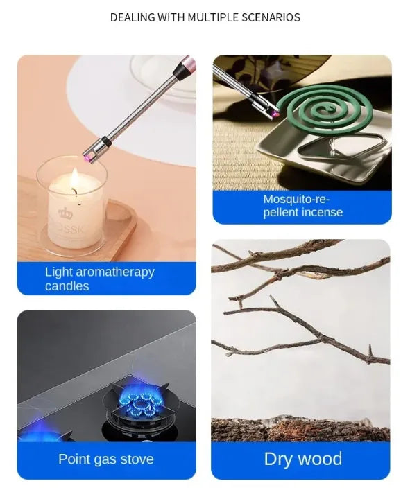 Electric Kitchen Lighter ⚡🕯️ – Safe, Rechargeable & Windproof