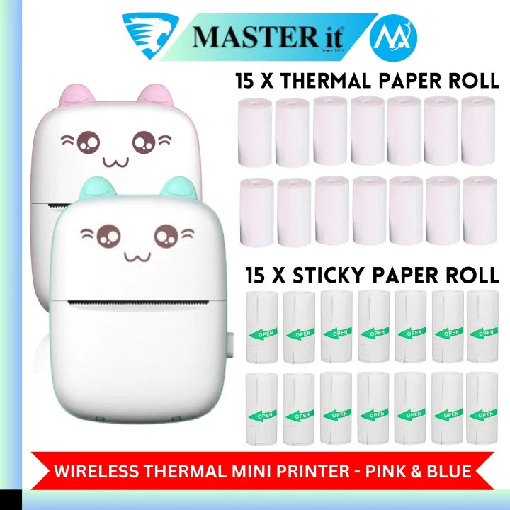 Mini Portable Printer 📝⚡ – Compact, Wireless & On-the-Go Printing