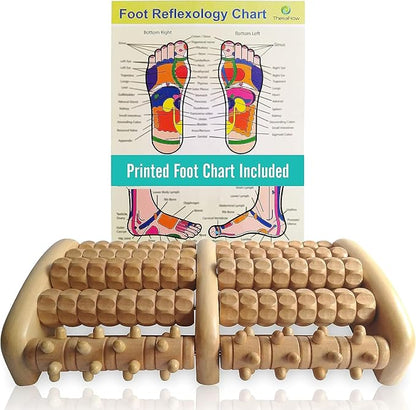 Wooden Foot Massager 🌿💆‍♂️ – Deep Relaxation & Stress Relief for Feet