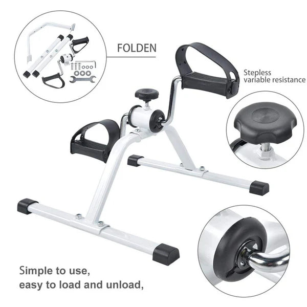 Mini Exercise Bike 🦶⚡ – Compact Foot & Leg Pedaling Machine