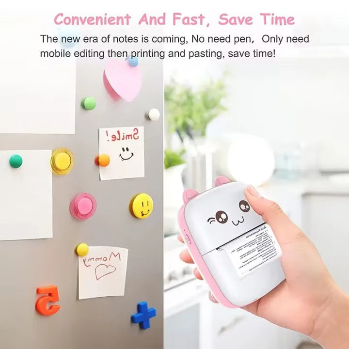 Mini Portable Printer 📝⚡ – Compact, Wireless & On-the-Go Printing
