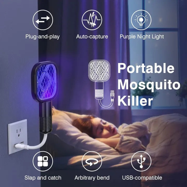Portable Mosquito Killer 🏠🌙 – Safe & Silent Mosquito Trap for Home & Travel