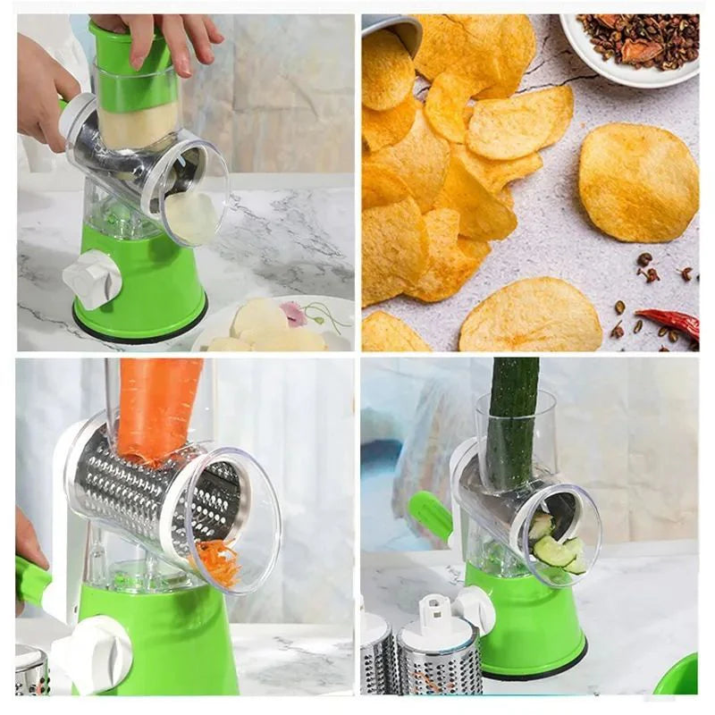Manual Slice Cutter 🥒🥕 – Fast, Uniform Cutting for Fruits & Vegetables