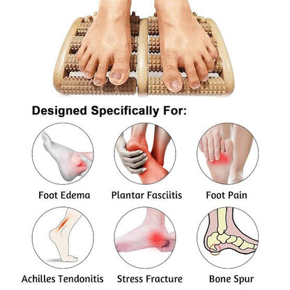 Wooden Foot Massager 🌿💆‍♂️ – Deep Relaxation & Stress Relief for Feet