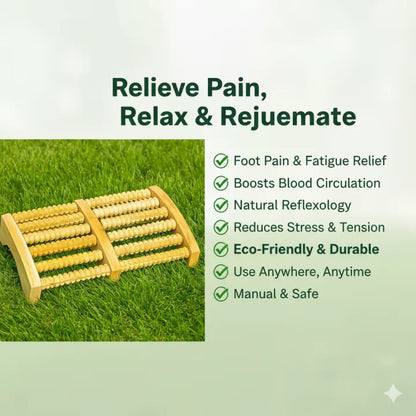 Wooden Foot Massager 🌿💆‍♂️ – Deep Relaxation & Stress Relief for Feet
