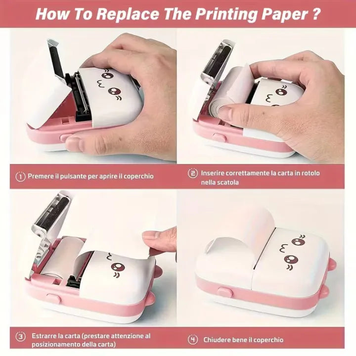 Mini Portable Printer 📝⚡ – Compact, Wireless & On-the-Go Printing